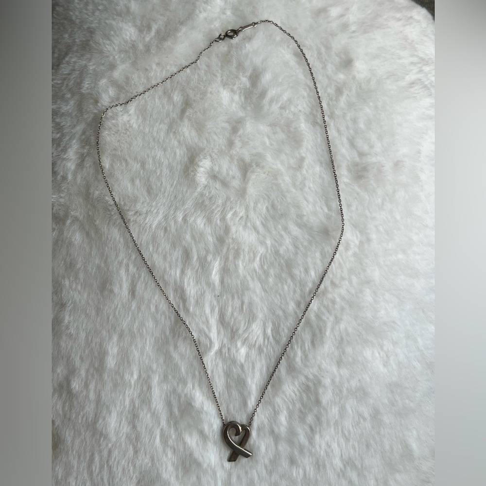 Tiffany & Co Loving Heart Necklace Silver - Picture 6 of 11